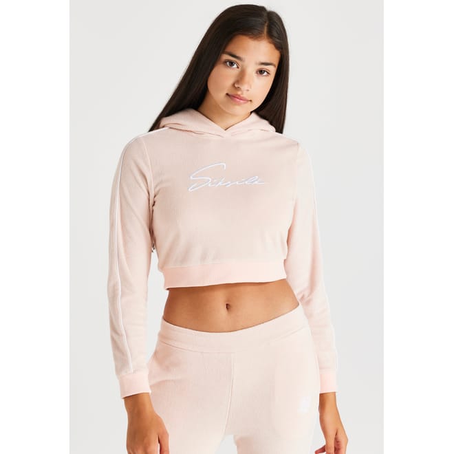 Juniors Signature Towelling Cropped Hoodie