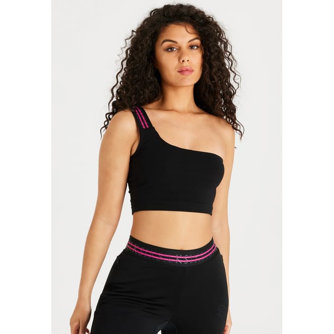 Tape One Shoulder Cropped Bralette