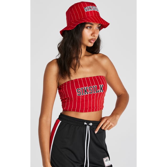 Pinstripe Bandeau Top